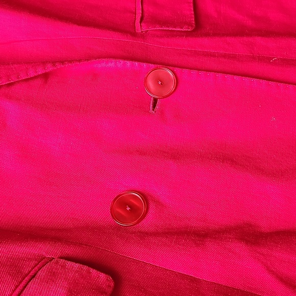 Massimo Dutti Barbiecore Bright Long Double Breasted Linen Blend Jacket - Picture 3 of 13